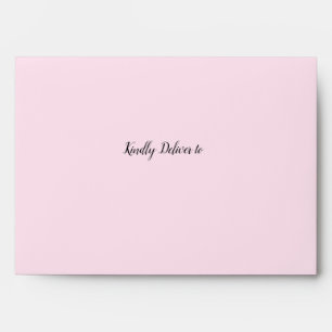 Blush Pink Return address customizable Envelope