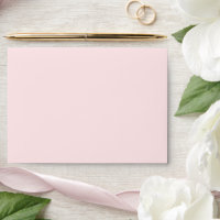 Blush Pink White Return Address Envelope