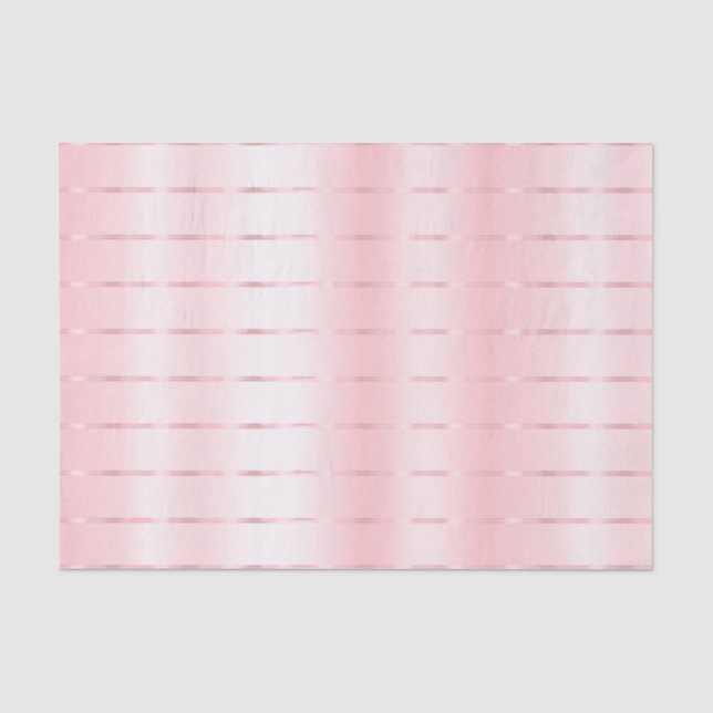 Blush Pink Ribbon Bridal Shower Tissue Paper (Front)