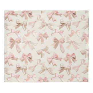 Blush Pink Ribbon Pattern Blanket | Soft Feminine 