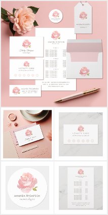 Blush Pink Rose Business Suite