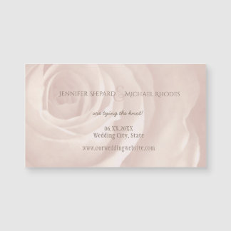 blush pink rose elegant wedding save the date