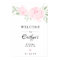 Blush Pink Rose Floral Bridal Shower Welcome Sign