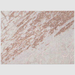 Blush Pink Rose Glitter Marble Modern Tissue Paper