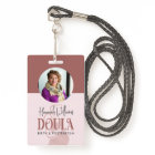 Blush Pink & Rose Gold Birth Photo Doula