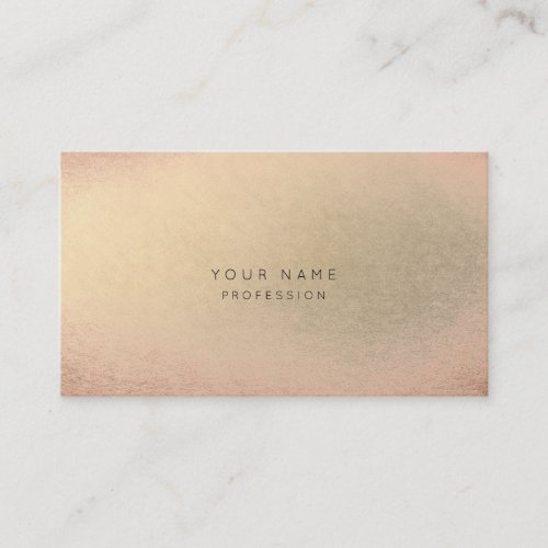 Blush Pink Rose Gold Champaign Minimal Skin Beauty Appointment Card