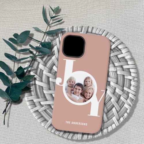 Blush Pink Rose Gold Custom Photo  Case_Mate iPhone 14 Case