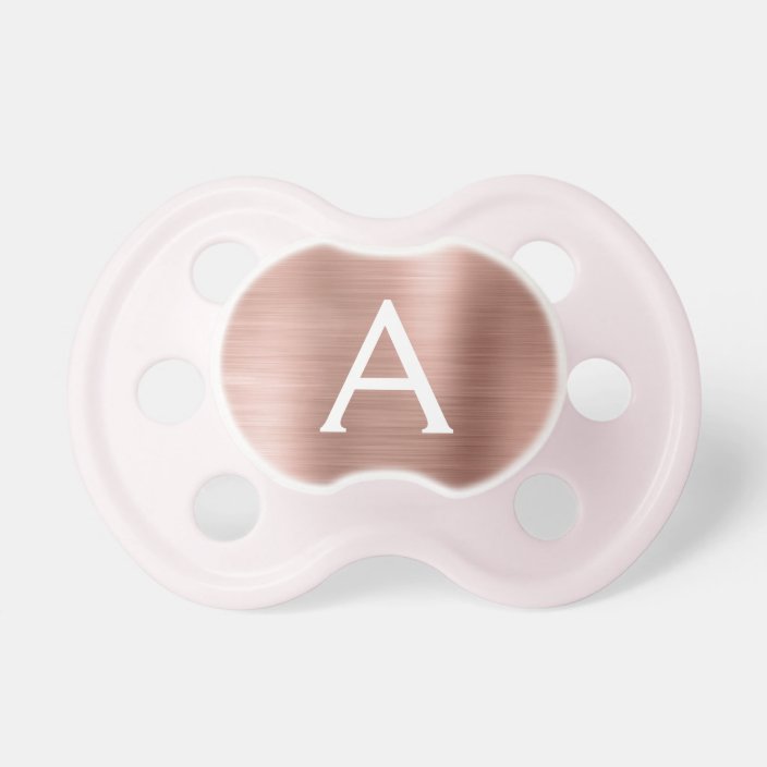rose gold pacifier