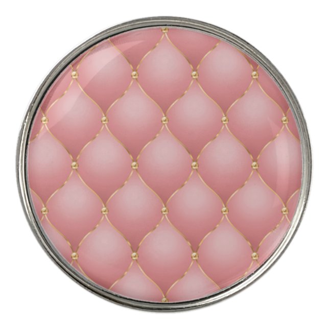 Blush Pink Rose Gold Diamond Tufted Divot Tool (Detail)