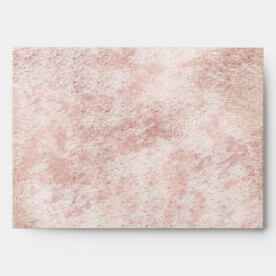 Blush Pink Rose Gold Elegant Modern Wedding Envelope