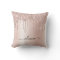 Blush Pink Rose Gold Glitter Monogram Name