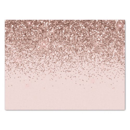 Blush Pink Rose Gold Glitter Sparkle Tissue Paper