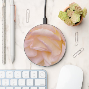 Blush Pink Rose Petals Art Charger