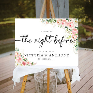 Blush Pink Rose The Night Before Foam Boards