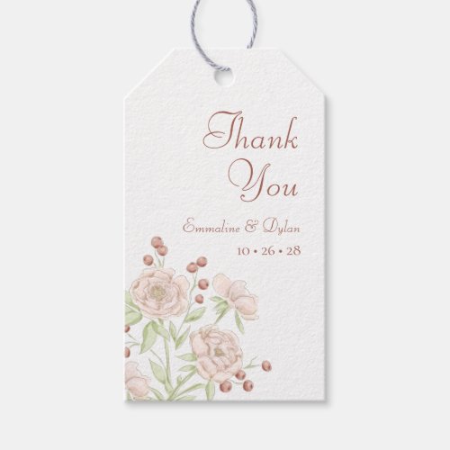Blush Pink Rose Wedding Modern