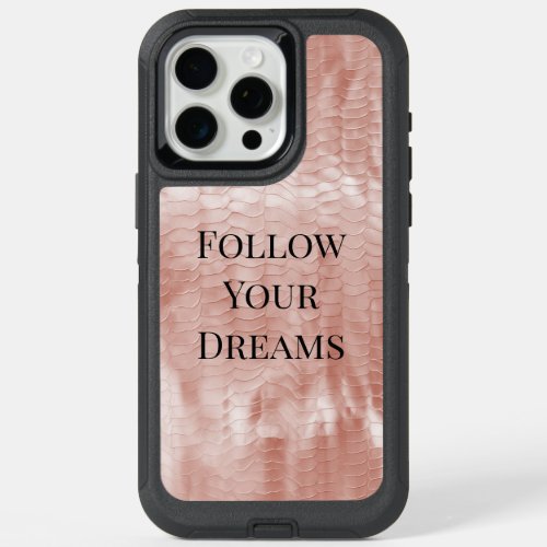 Blush Pink Rose White Shell iPhone 15 Pro Max Case