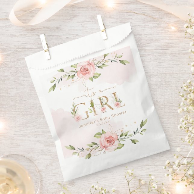 Blush pink roses girl eucalyptus baby shower favor bag (Clipped)