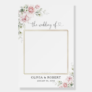 Blush Pink Roses Wedding Photo Prop Foam Board