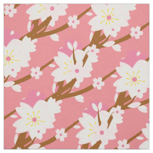 Blush pink Sakura CHerry Blossom Japanese Fabric