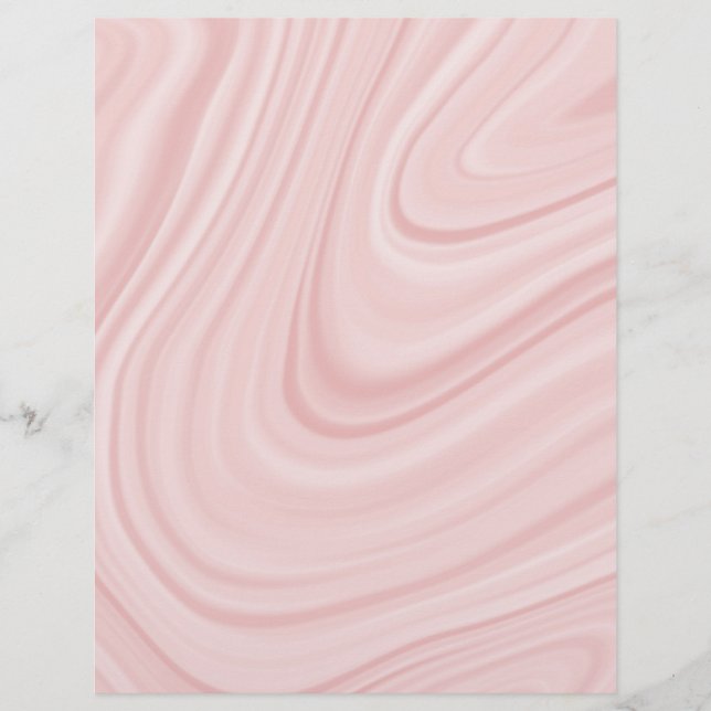 Blush pink satin agate scrapbook paper (Front)