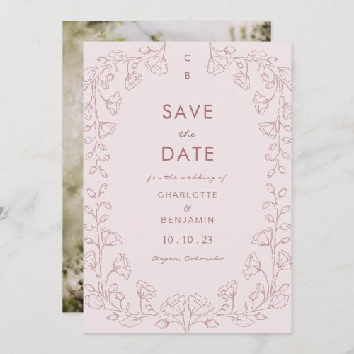 Blush Pink Save The Date