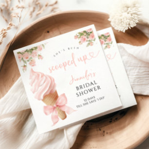 Blush Pink Scooped Up Future Mrs Bridal Shower Nap Napkins