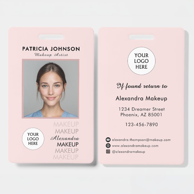 Blush Pink Script Logo Photo Badge (Creator Uploaded)