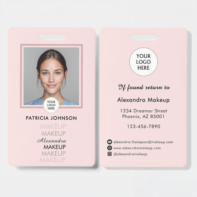 Blush Pink Script Logo Photo Badge (Creator Uploaded)