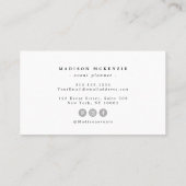 Blush Pink Script Modern Elegant Chic Minimalist Business Card | Zazzle
