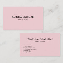 Blush Pink Script simple minimalist Makeup