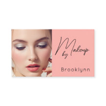 Blush Pink Script Social Icon QR Code Photo Makeup