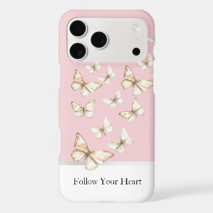 Blush Pink Skies & Butterflies iPhone 17 Pro Max Case