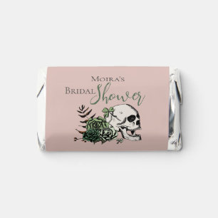 Blush Pink Skull & Roses Irish Bridal Shower Hershey's Miniatures