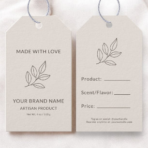 Blush Pink Small Business Minimalist Price Tag