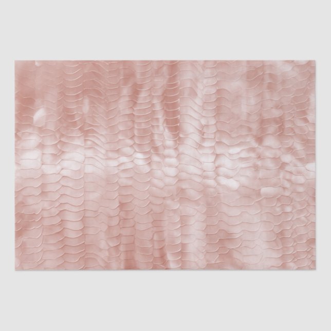 Blush Pink Snake Print Tissue Paper (Front)