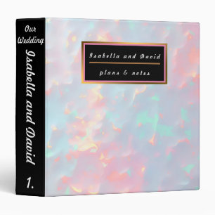 Blush Pink Soft Mint Gold Luxury Modern Collection 3 Ring Binder