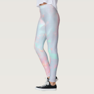 Blush Pink Soft Mint Gold Luxury Modern Collection Leggings