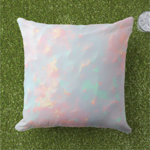 Blush Pink Soft Mint Gold Luxury Modern Collection Outdoor Pillow