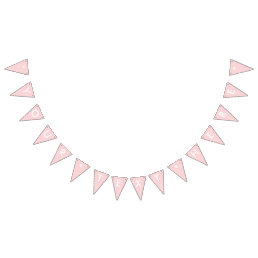 Blush Pink Solid Color Bunting Flags