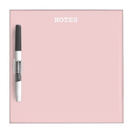 Blush Pink Solid Color Dry Erase Board