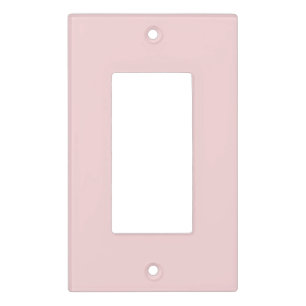 Blush Pink Solid Color Light Switch Cover