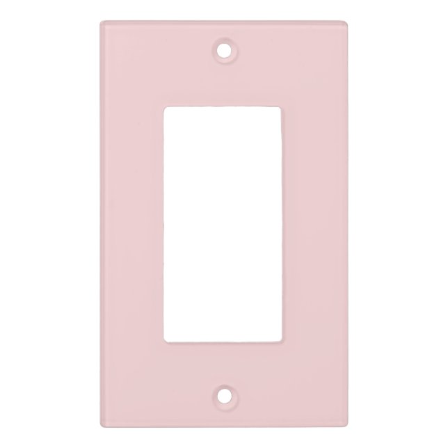 Blush Pink Solid Color Light Switch Cover (Front)