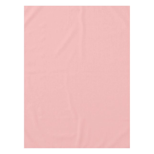 Blush Pink Solid Color Tablecloth (Front)