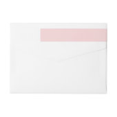 Blush Pink Solid Color Wrap Around Label (Back)