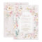 Blush Pink Stork Wildflower Girl Baby Shower