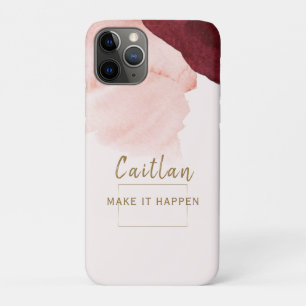 Blush Pink Terra Cotta Abstract iPhone 11 Pro Case