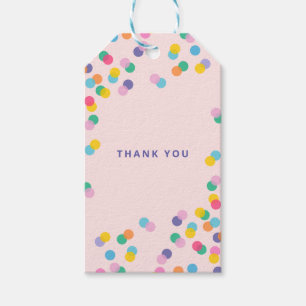 Blush Pink Thank You Confetti Gift Tags