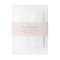Blush Pink The Wedding Of Invitation Belly Band