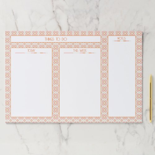 Blush Pink Things to Do Tearaway Pad