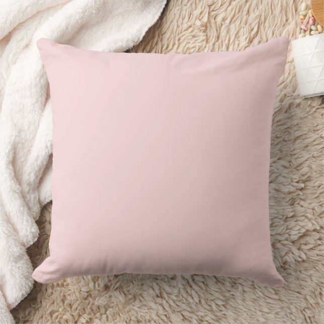  Blush Pink Throw Pillow (Blanket)